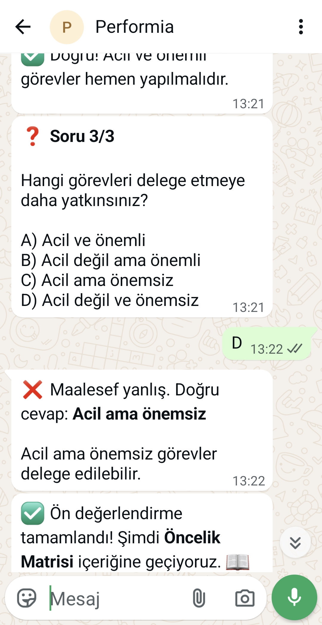 Performia Loop Ekranı 3