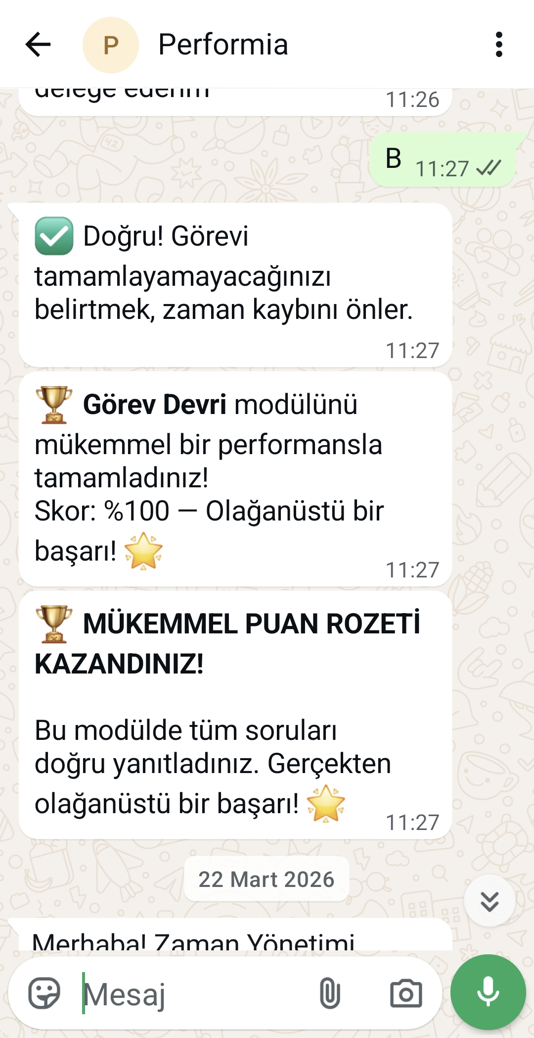 Performia Loop Ekranı 4