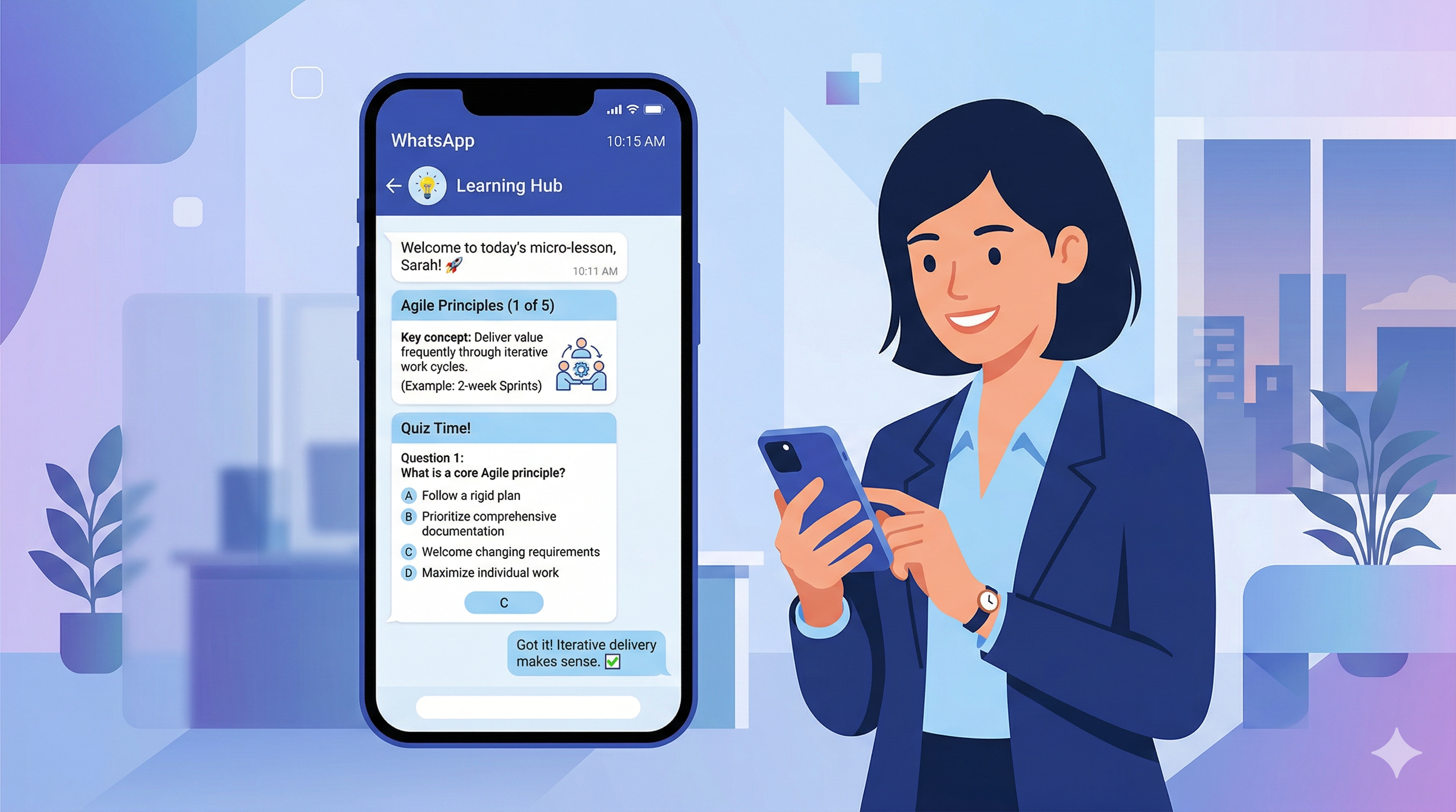 WhatsApp ile Kurumsal Eğitim